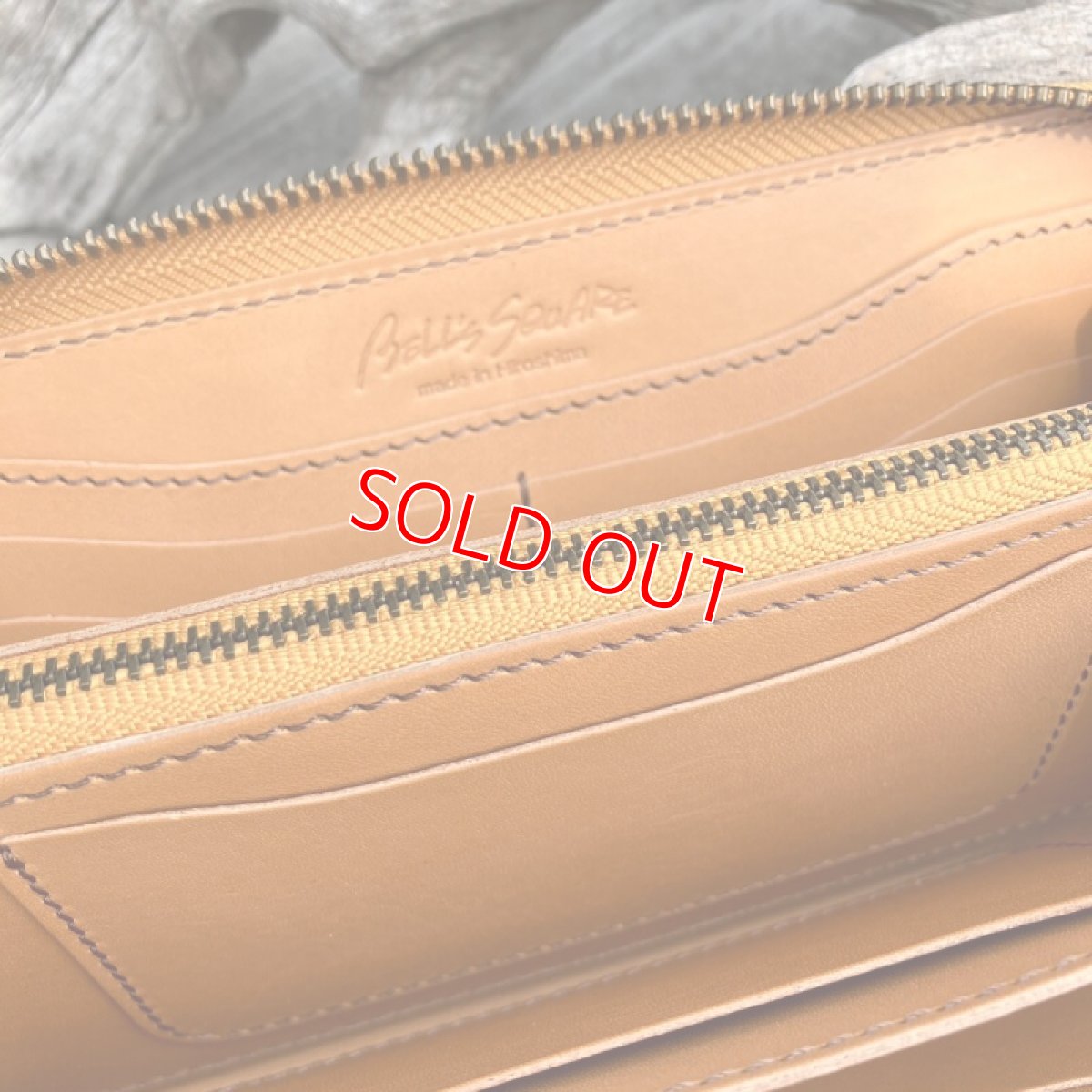 画像8: 【広島ジビエレザー】山からの贈り物を職人が丁寧に作る財布★鹿革＆牛革ラウンドファスナー長財布　ブラウン (8)