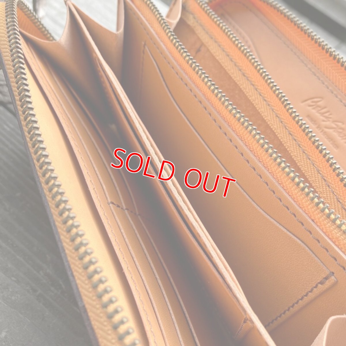 画像14: 【広島ジビエレザー】山からの贈り物を職人が丁寧に作る財布★鹿革＆牛革ラウンドファスナー長財布　ブラウン (14)