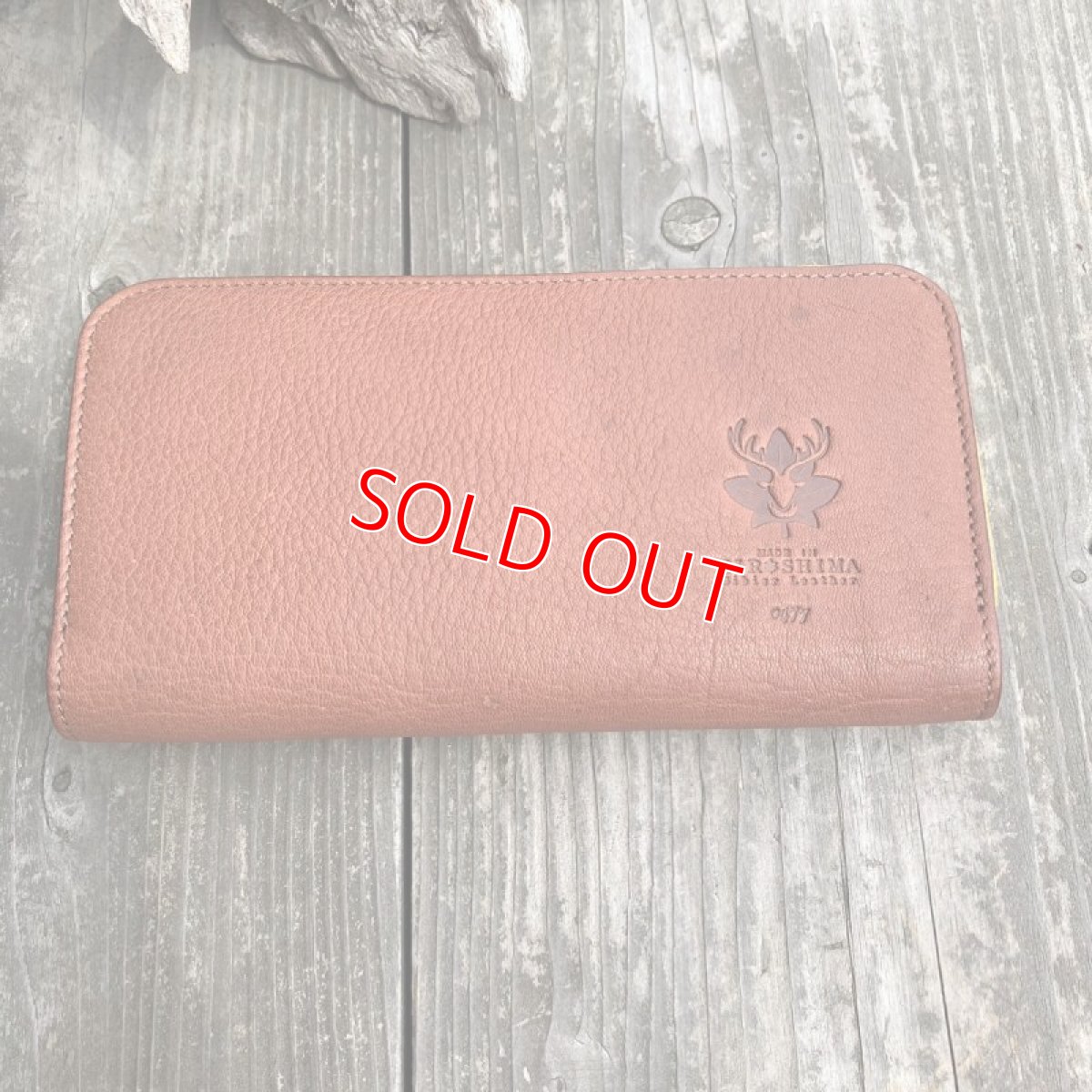 画像4: 【広島ジビエレザー】山からの贈り物を職人が丁寧に作る財布★鹿革＆牛革ラウンドファスナー長財布　ブラウン (4)