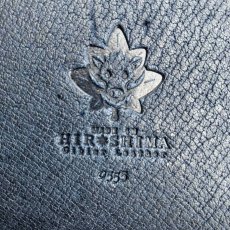 画像13: 【広島ジビエレザー】職人が作るお財布★インディゴ染め猪革＆牛革ラウンド長財布　インディゴ＆ネイビー (13)