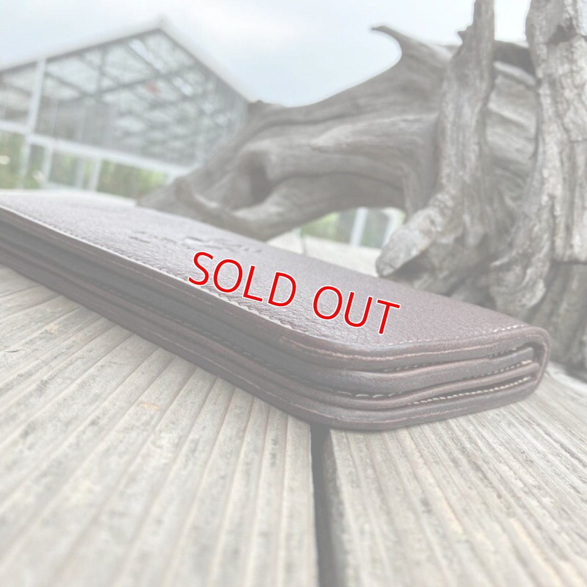 画像3: 【広島ジビエレザー】鹿革＆牛革スタンダード長財布★毎日使うのが楽しくなるさわり心地?　羊羹色 (3)