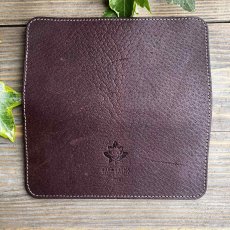 画像3: 【広島ジビエレザー】猪革＆牛革スタンダード長財布★戦闘傷が荒々しい自然を感じさせる　ダークブラウン (3)