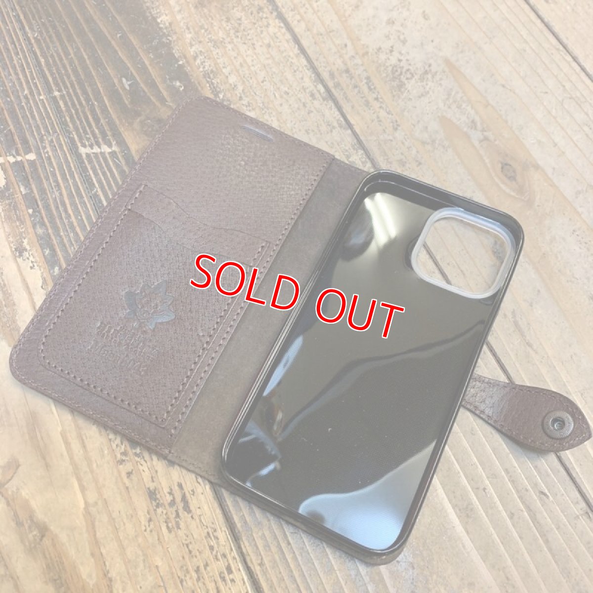 画像7: 広島ジビエレザー★猪革★ブックタイプスマホケース　各機種に合わせておつくりします (7)