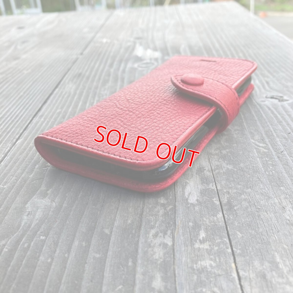 画像5: 広島ジビエレザー★鹿革★やわらかい手帳タイプスマホケース　各機種に合わせておつくりします (5)