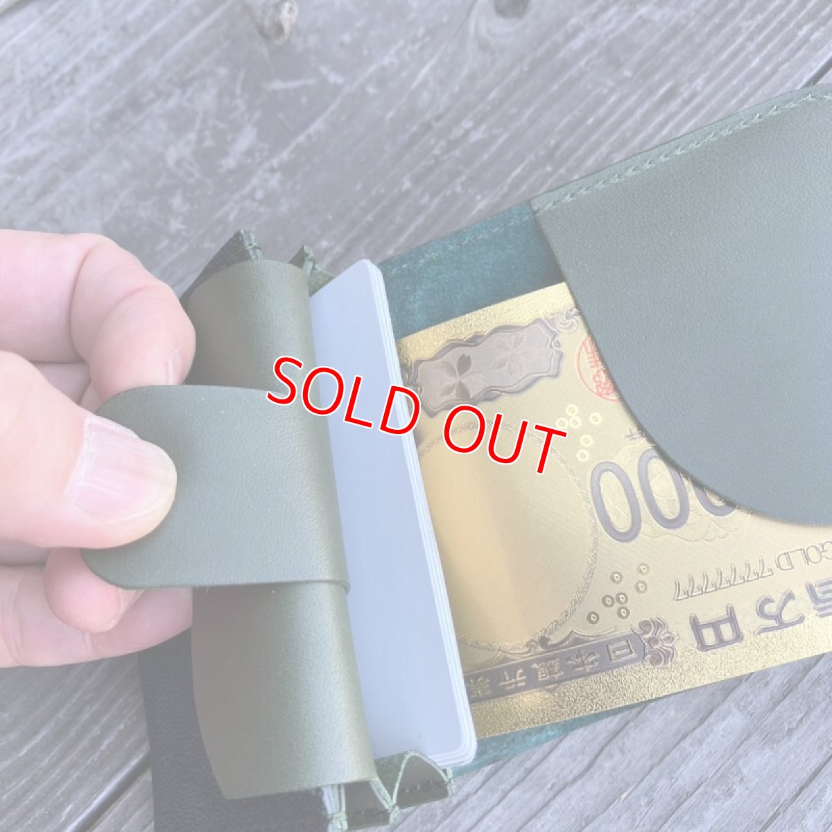 画像6: 【アウトレット】象革☆カードが飛び出す☆コンパクトにオールインワンのミニウォレット (6)