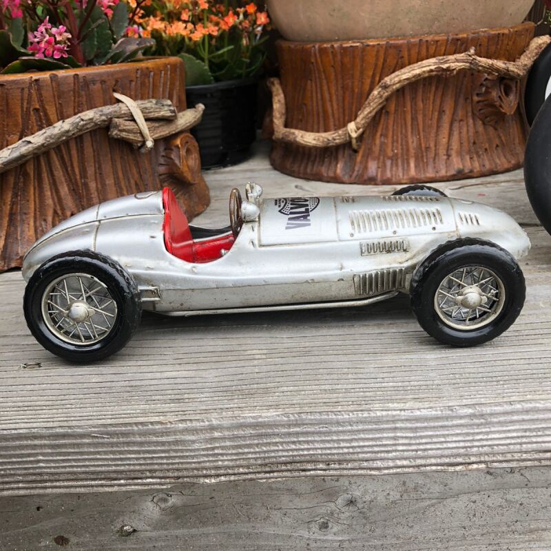ブリキ自動車模型】F1ビンテージレーシングカー☆シルバーサーキット 